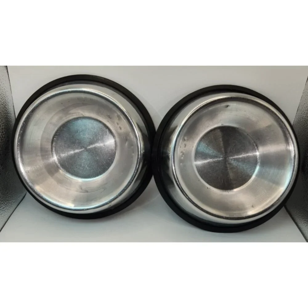 Top Paw Stainless Steel Medium Dog Dishes Wide-based, Non-skid